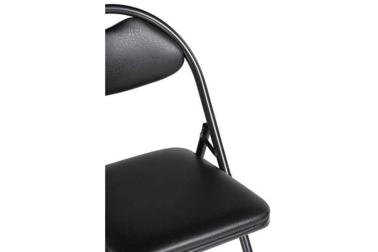 Стул на металлокаркасе Gikat черный / темный мусс-4