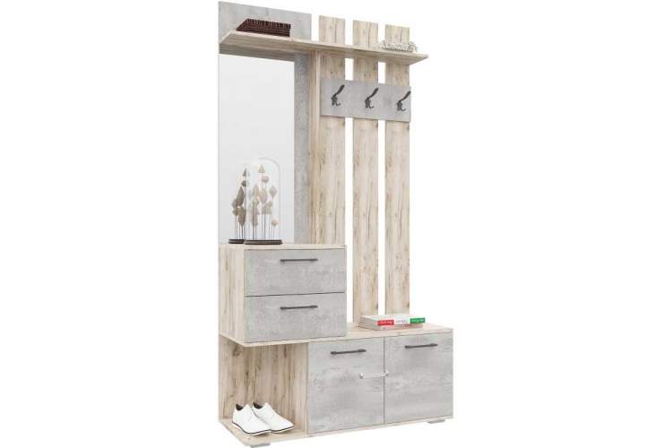 Вальс ВШ-1 дуб крафт серый / бетонный камень Прихожая