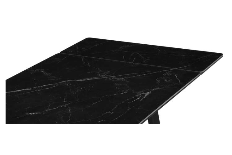 Керамический стол Джек 140(200)х80 черный мрамор shakespeare black / черный-8