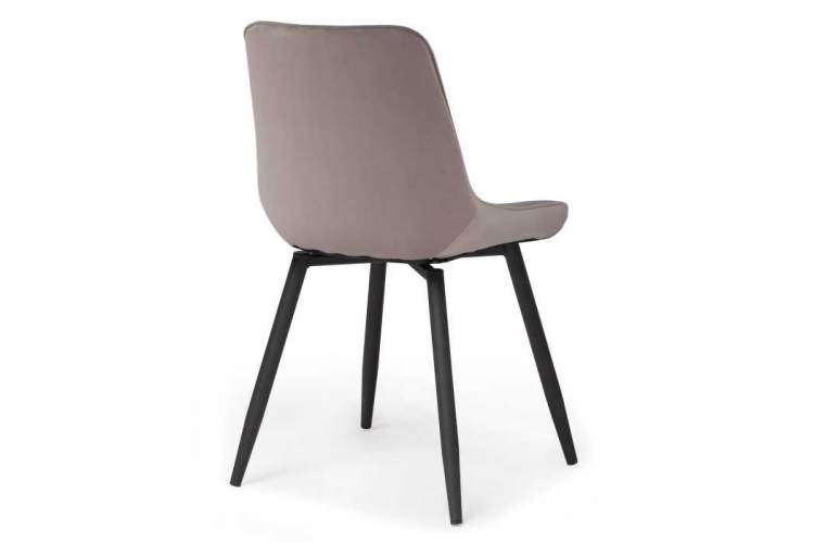 Седа крутящийся велюр латте / черный Стул на металлокаркасе-5