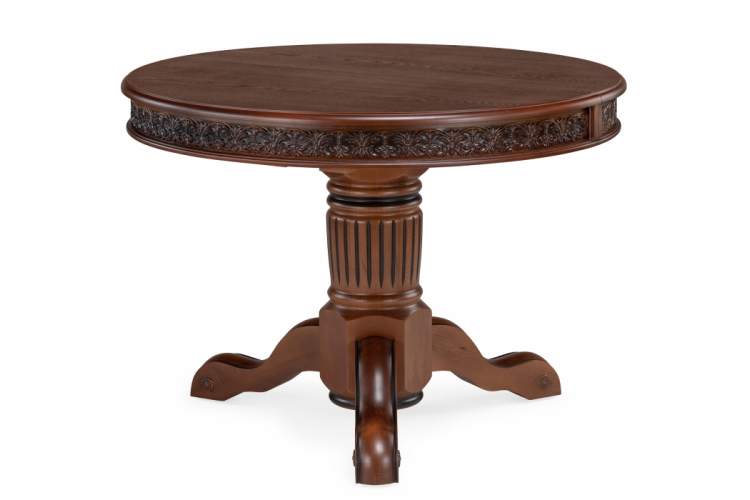 Стол деревянный Коул орех с коричневой патиной