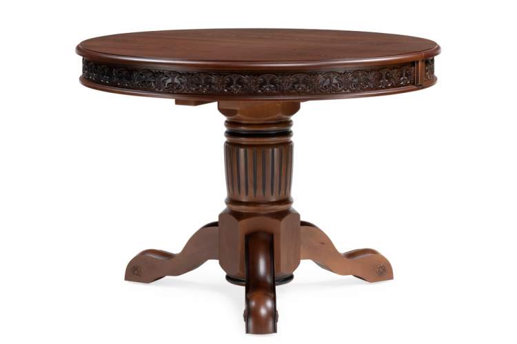 Стол деревянный Коул орех с коричневой патиной-1