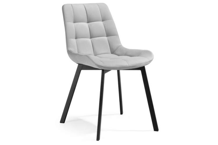 Стул на металлокаркасе Стронг 4 шт светло-серый / черный-5