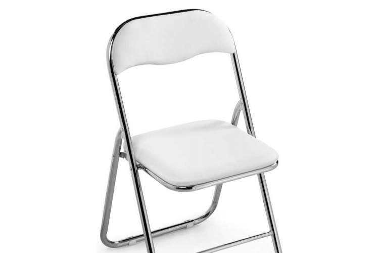 Стул на металлокаркасе Fold 1 складной white / chrome-5