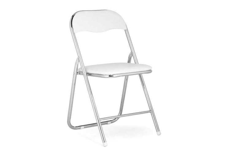 Стул на металлокаркасе Fold 1 складной white / chrome