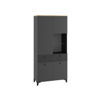 Шкаф Ника 800 эйхория QR-17 / графит / дуб делано