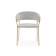 Стул на металлокаркасе Kamelia 1 light gray fabric / gold