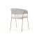 Стул на металлокаркасе Kamelia 1 light gray fabric / gold