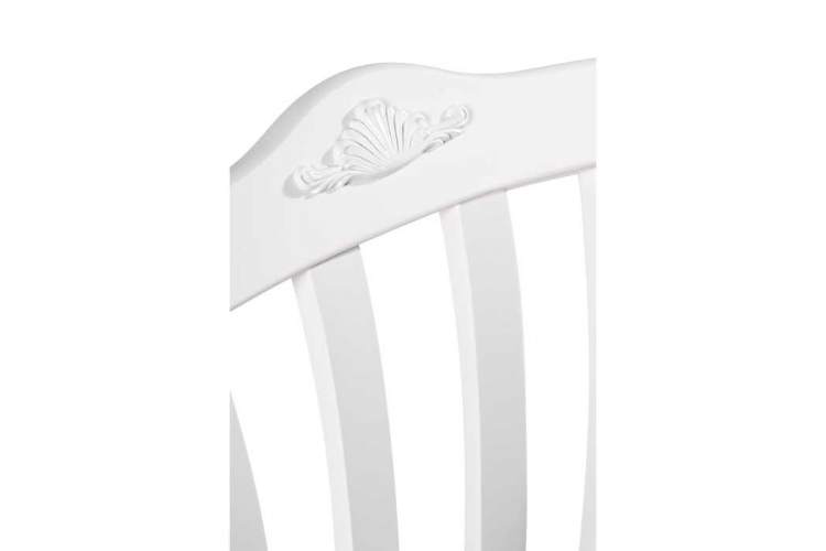 Стул деревянный Виньетта белый / лайн белый люкс-5