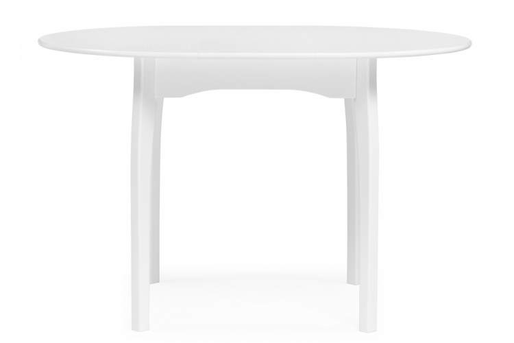 Стол деревянный Распи круглый 90(120)х90х76 белый-2