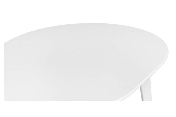 Стол деревянный Распи круглый 90(120)х90х76 белый-5