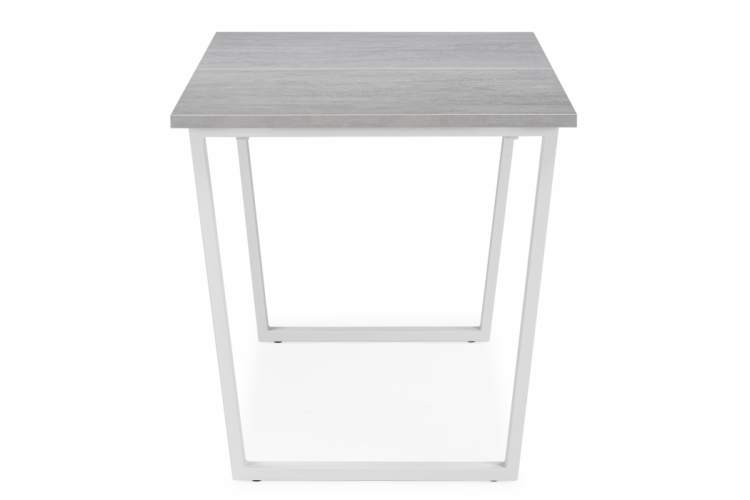 Стол деревянный раскладной Лота Лофт 120 25 мм бетон / белый матовый-5