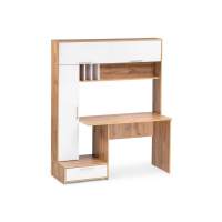 Компьютерный стол Лайт 03.243 дуб золотой (craft) / белый премиум