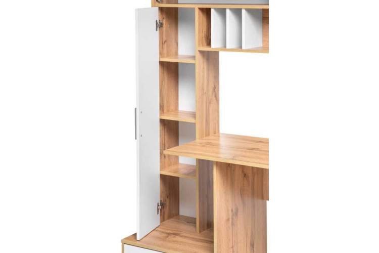 Компьютерный стол Лайт 03.243 дуб золотой (craft) / белый премиум-4