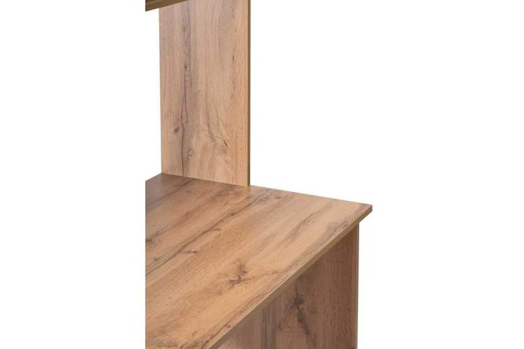 Компьютерный стол Лайт 03.243 дуб золотой (craft) / белый премиум-6