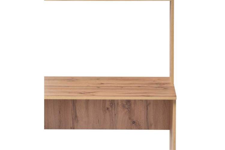 Компьютерный стол Лайт 03.243 дуб золотой (craft) / белый премиум-9