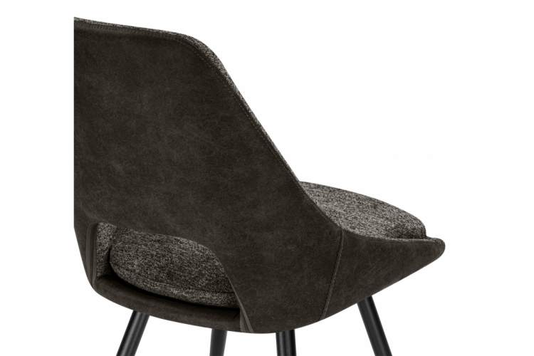 Стул на металлокаркасе Avianus вращающийся коричневый / черный-11