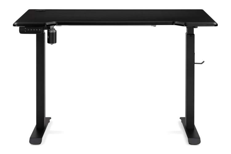 Компьютерный стол Маркос с механизмом подъема 120х75х75 черный /шагрень черная-4