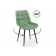 Стул на металлокаркасе Челси 360 К фисташковый (zd 651) / черный np