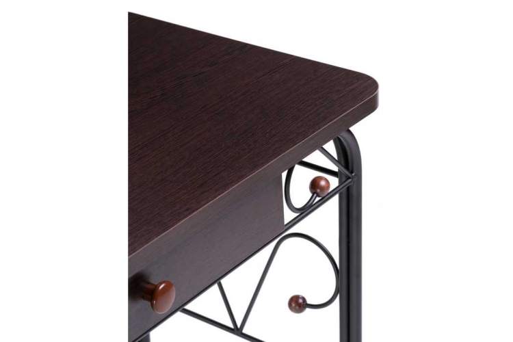 Туалетный столик Клео 3 черный / венге-4