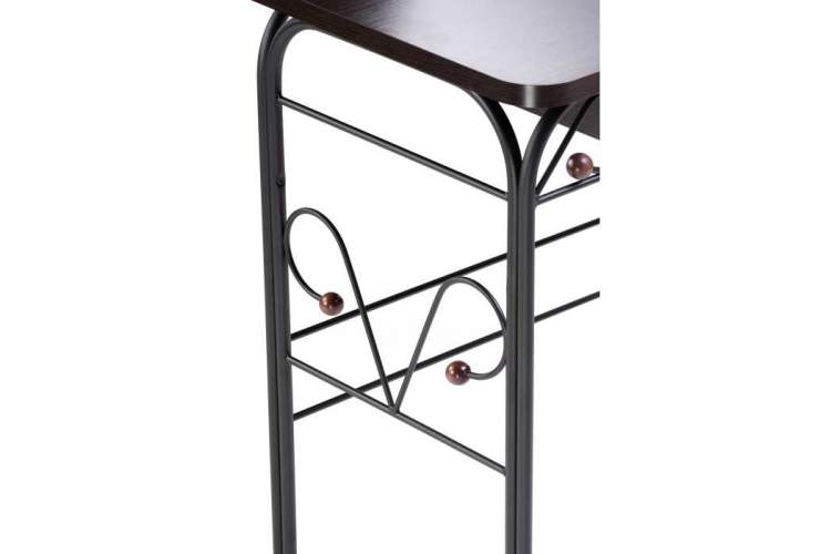 Туалетный столик Клео 3 черный / венге-7