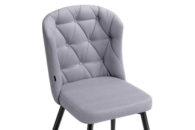 Стул на металлокаркасе Алиссум velutto 49 / черный-4