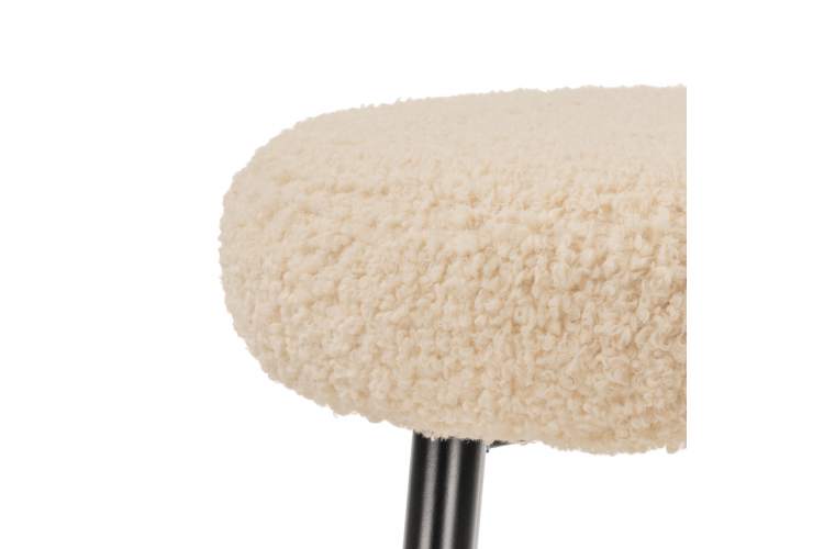 Барный стул Plato white fabric-8