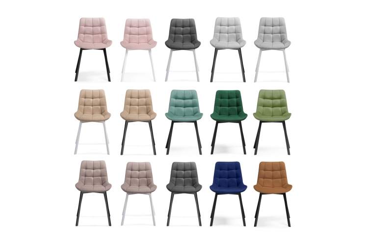 Стул на металлокаркасе Стронг 4 шт светло-серый / черный-11