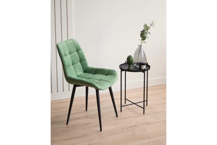 Стул на металлокаркасе Челси 360 К фисташковый (zd 651) / черный np-2