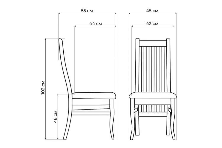 Стул деревянный Арлет белый / жесткий-2