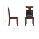 Стул деревянный Luiza dirty oak / dark brown