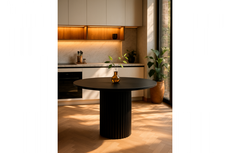 Стол деревянный Барел 110 черный / черный-1