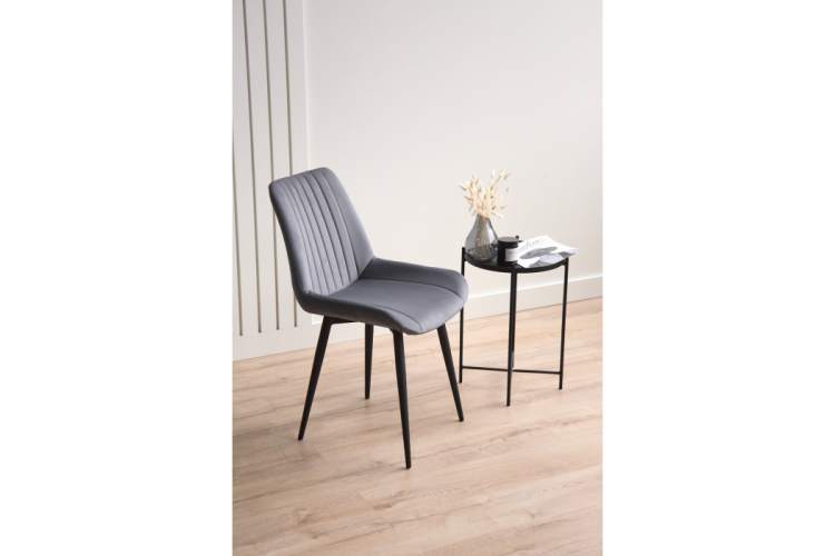 Стул на металлокаркасе Седа темно-серый (zd 995) / черный np-2