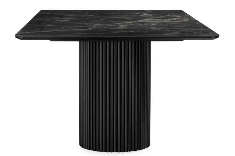 Керамический стол Ривера 220x110 пленка черный кварц / черный-9