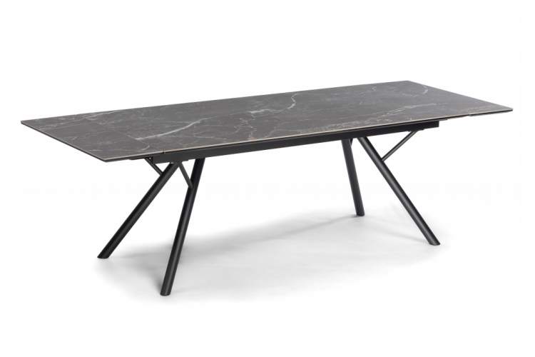 Керамический стол Ворен 180(240)x90 nero markina / черный