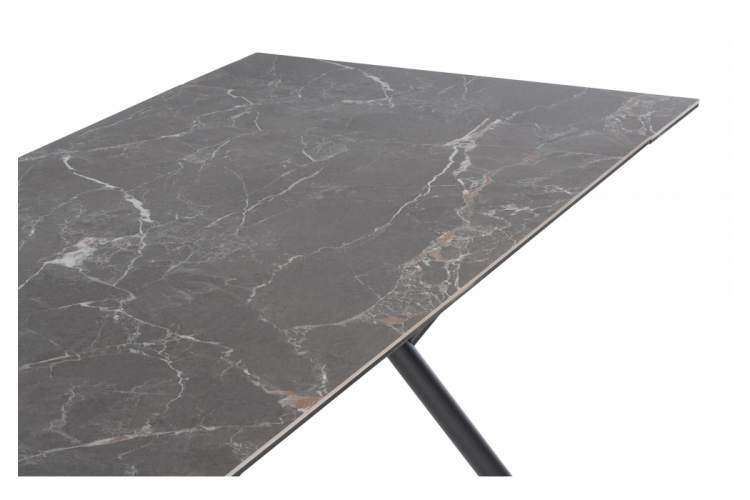 Керамический стол Ворен 180(240)x90 nero markina / черный-12