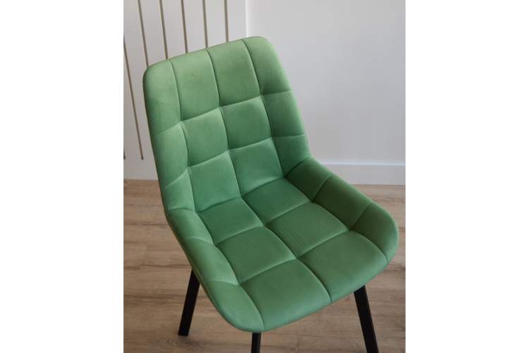 Стул на металлокаркасе Челси П фисташковый (zd 651) / черный-6