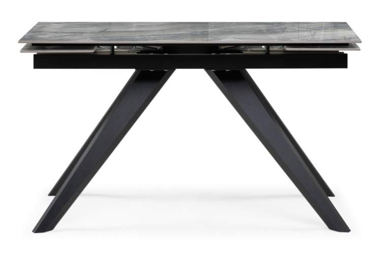 Керамический стол Морсби 140(200)х80х80 оробико / черный-2