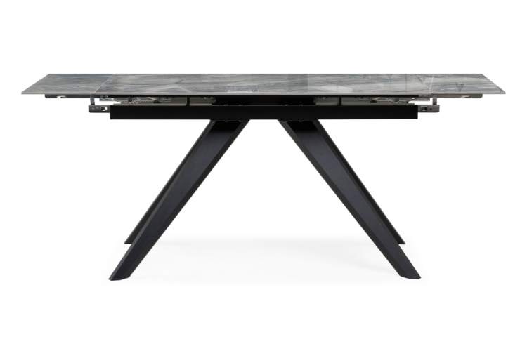 Керамический стол Морсби 140(200)х80х80 оробико / черный-3