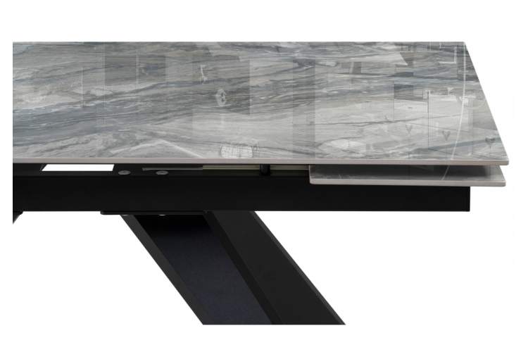 Керамический стол Морсби 140(200)х80х80 оробико / черный-7