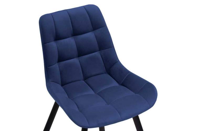 Стул на металлокаркасе Челси синий / черный-4
