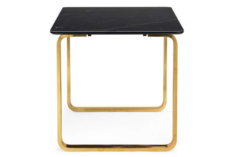 Керамический стол Селена 4 160х90 черный мрамор / золото-3