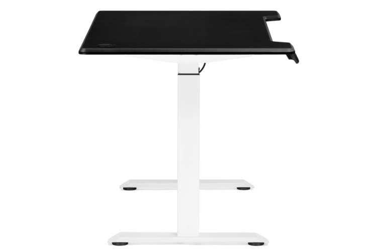 Компьютерный стол Маркос с механизмом подъема 140х80х75 черная шагрень / белый-4