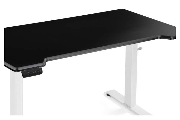 Компьютерный стол Маркос с механизмом подъема 140х80х75 черная шагрень / белый-5