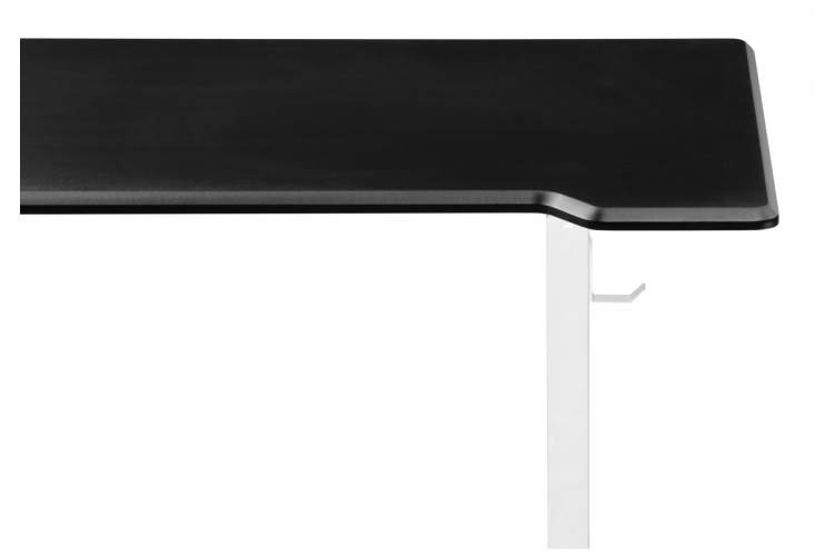 Компьютерный стол Маркос с механизмом подъема 140х80х75 черная шагрень / белый-7