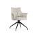 Стул на металлокаркасе Kaser 360 крутящийся ivory / black