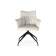 Стул на металлокаркасе Kaser 360 крутящийся ivory / black