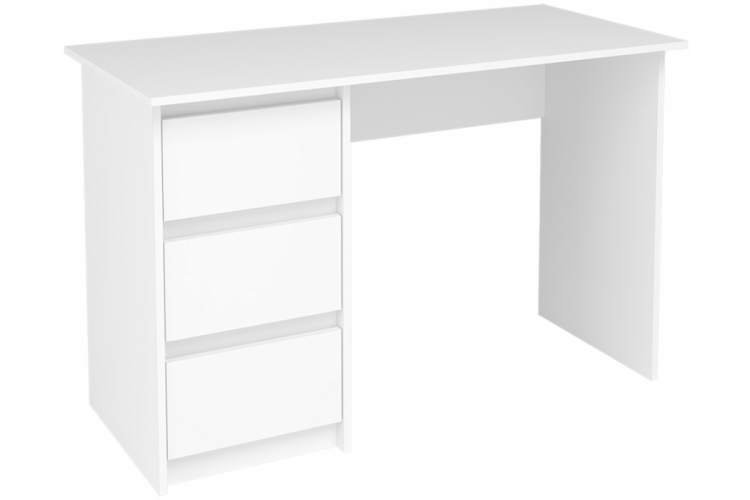 Компьютерный стол Идена СТП06-1200 ЛДСП белое / ЛДСП белое