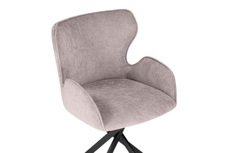 Стул на металлокаркасе Карлайл латте brendy smoke 04 / черный-5