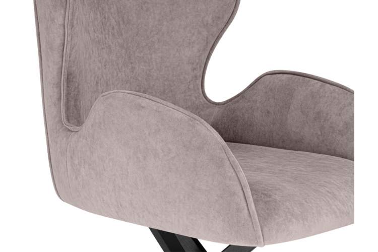 Стул на металлокаркасе Карлайл латте brendy smoke 04 / черный-6